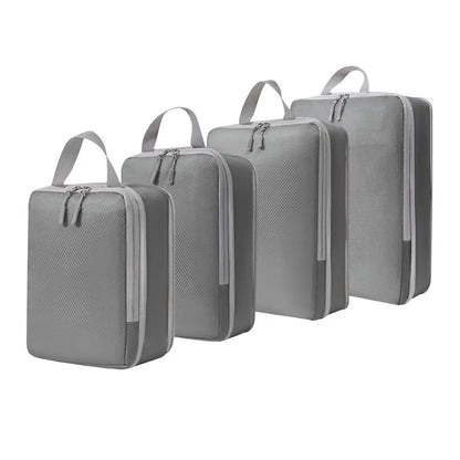 4pcs Travel Packing Cubes | Portable Waterproof Clothes Organizer Bags for Suitcase & Handbag