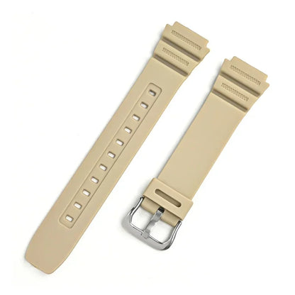 18mm Rubber Watch Strap for Casio G-Shock AQ-S810W, AE-1200, W-216H, W-735H, SGW-400 & MRW-200H - Universal Resin Replacement Watchband