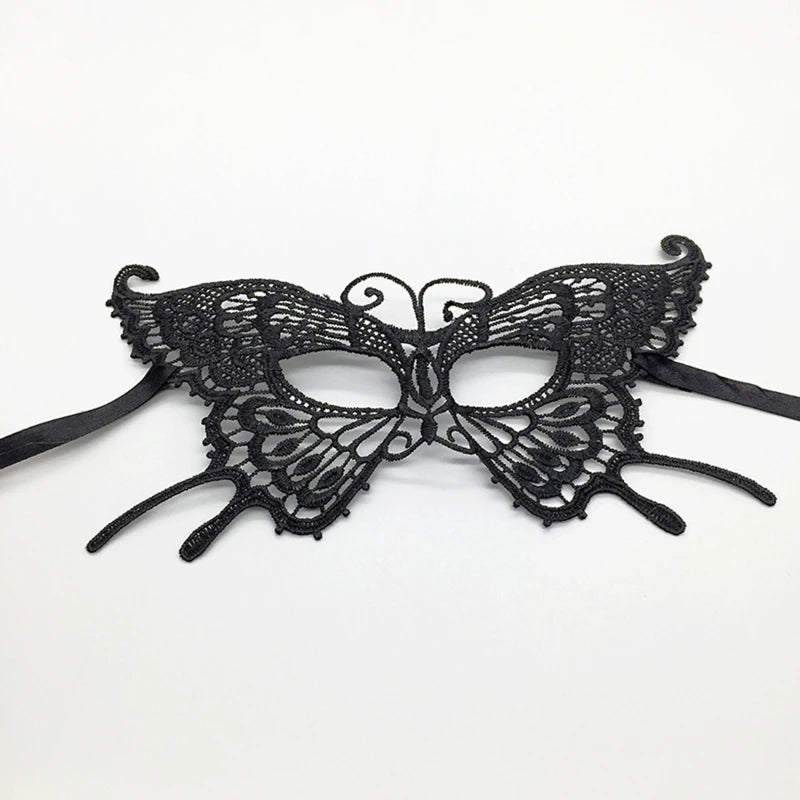 Black Queen Lace Mask — Embroidered Applique Masquerade Mask for Women, Party, Carnival, Wedding & Halloween Accessories