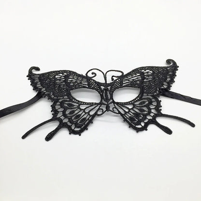 Black Queen Lace Mask — Embroidered Applique Masquerade Mask for Women, Party, Carnival, Wedding & Halloween Accessories
