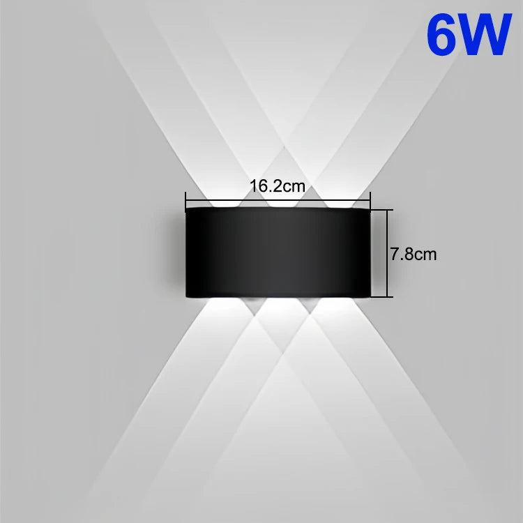 Up & Down LED Wall Lamp - Waterproof Modern Indoor & Outdoor Lighting for Bedroom, Living Room & Corridor