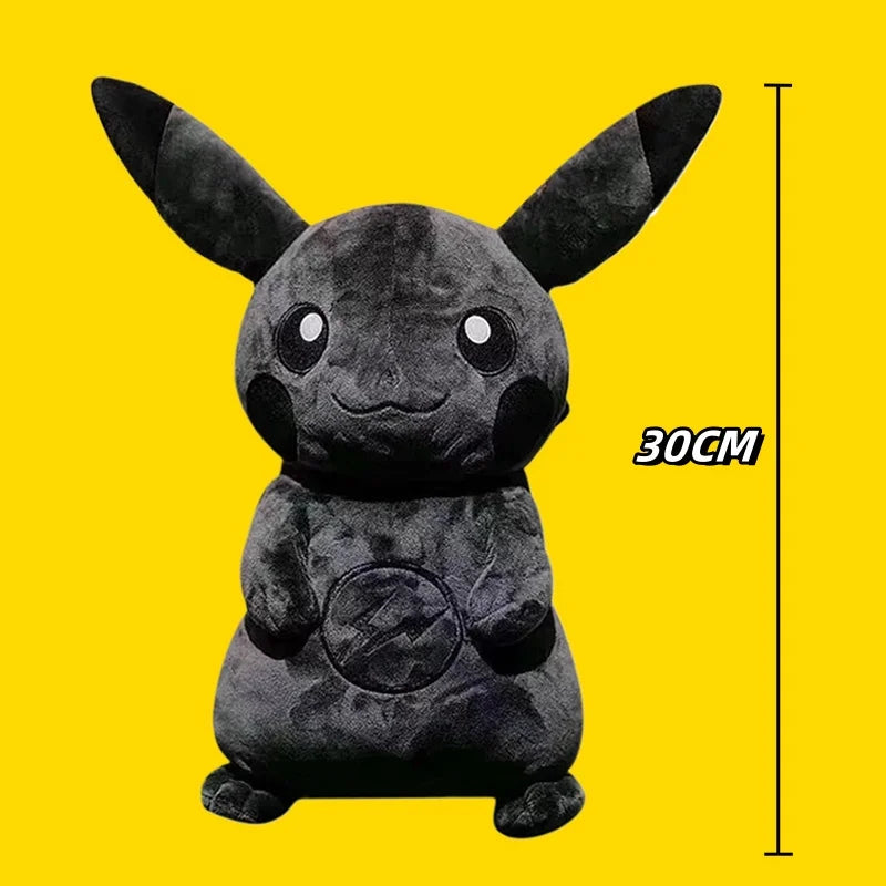 30cm Dark Pikachu Plush — Pokémon X Fragment Anime Kawaii Pop Doll, Pillow & Birthday Gift