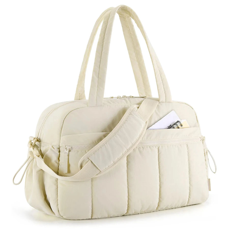 Women's Travel Duffel Bag - Waterproof Luggage with Dry Wet Separation, Gym & Weekender Bag, Cabin Bag