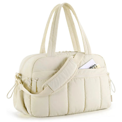 Women's Travel Duffel Bag - Waterproof Luggage with Dry Wet Separation, Gym & Weekender Bag, Cabin Bag