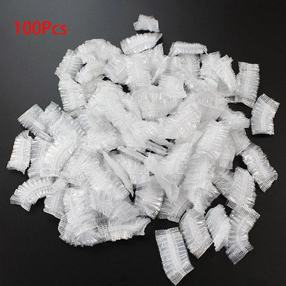 100Pcs Disposable Waterproof Ear Covers - Hair Dye, Shower, Bathing, Baking Oil & Hairdressing Cleaning Accessories