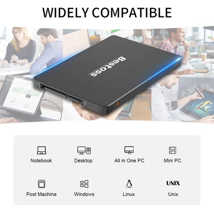 Bestoss SSD 4TB Internal SATA – 1TB, 512GB, 256GB, 128GB, 2TB Hard Drive for Laptop & Notebook (SSD201 45)
