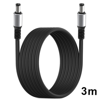 DC5521 Power Extension Cable - 5.5×2.1mm Male-to-Male DC Connector for Compatible Power Devices