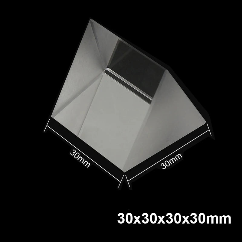 Optical Triangular Prism - Physics Light Spectrum Refractor Teaching Tool for Kids Science Education & Learning Gift