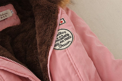 2024 Women's Winter Cotton Jacket – Slim Fit Hooded Parka, Embroidered Padded Warm Casual Overcoat