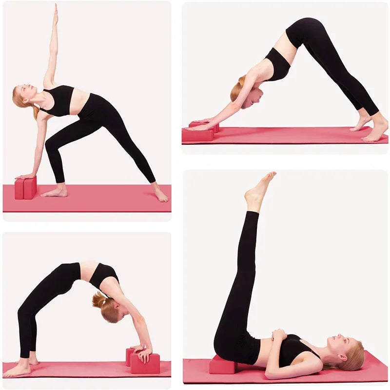 EVA Yoga & Pilates Blocks – Exercise Bricks for Home Fitness, Reinforcement, and Workout Support