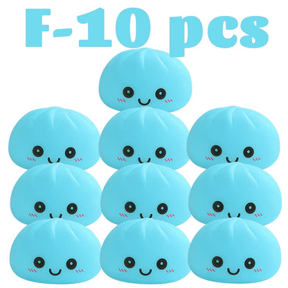 2027 Kawaii Dumpling Night Light - Cute Glowing Dumpling Steamer Desktop Ornament and Gift Decor