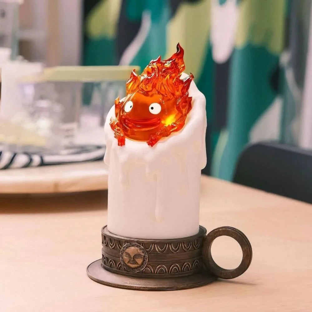 13cm Anime Howl's Moving Castle Luminous Calcifer Figure — PVC Action Figure Collectible Decoration Toy Gift