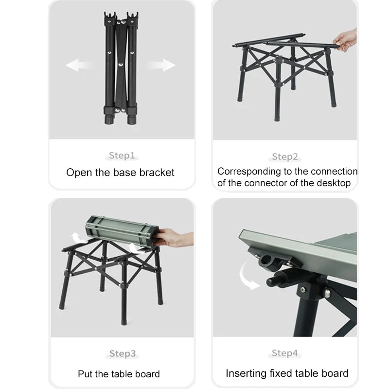 Naturehike Aluminum Folding Camping Table – Portable Outdoor Picnic & BBQ Table