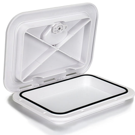 ABS Deck Access Hatch Cover — Waterproof Anti-UV Non-Skid Inspection Hatch for Marine Boats, Yachts & RVs, 15×11"