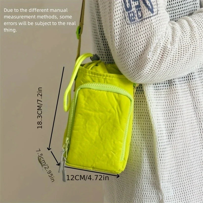 Mobile Phone & Water Bottle Crossbody Bag – Waterproof Shoulder Bag for Yoga, Running, Sports & Outdoor Activities