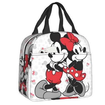 Custom Mickey Mouse Insulated Lunch Bag – Cartoon Thermal Cooler Lunch Box for Kids, Men & Women School Tote