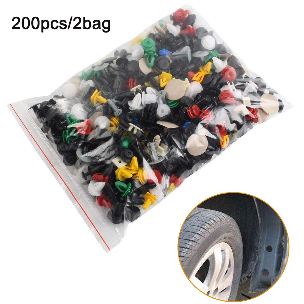 Universal Car Fastener Kit - 30 Types Auto Bumper Clips & Retainer Rivets for Vehicles