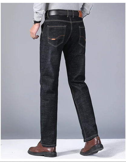 Men's Slim Fit Business Casual Denim Trousers – Comfortable Stretch Pants, Light Luxury Fashion for Men