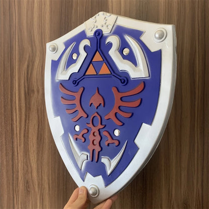 1:1 Breath of the Wild Link Shield – PU Rubber Cosplay Weapon Toy & Halloween Prop