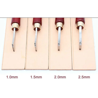 1PC Leather Edge Sector Shallow Groove Pressure Line Punch - Embedding Thread Leathercraft Tool