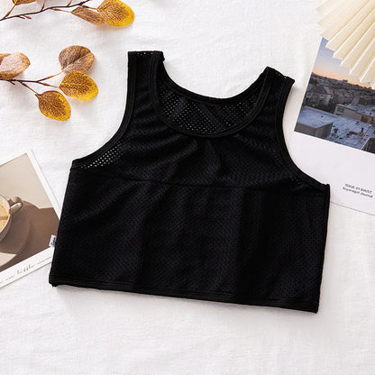 Hollow Out Breathable Chest Binder – Women’s Lesbian FTM Corset Vest, Summer Thin Tank Top Shaper Bustier