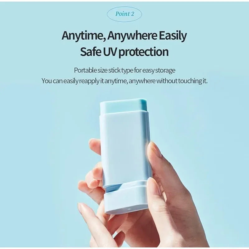 Original Sunscreen Stick – Refreshing Moisturizing, Natural Concealer, UV Protection, Brightens Skin, Easy to Carry