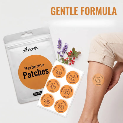30PCS Berberine Patches - Easy-to-Use Body Care Stickers for Daily Wellness Support