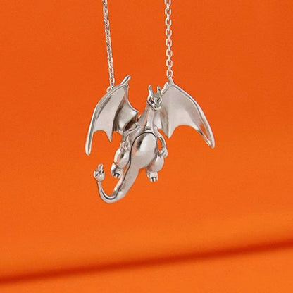 Pokemon Charizard Anime Pendant Necklace — Fashion Hip Hop Rock Punk Jewelry for Men & Women, Birthday Gift