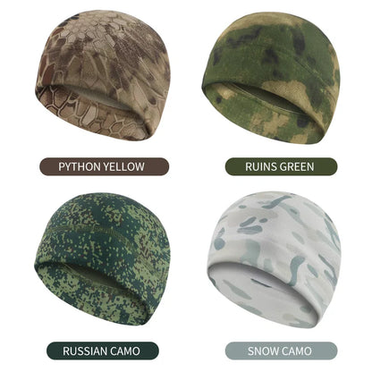 Men & Women Winter Fleece Watch Cap — Windproof Tactical Beanie for Hiking, Hunting & Outdoor Use