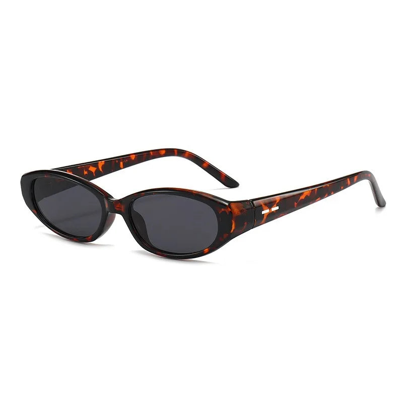 Retro Oval Sunglasses for Women & Men - Y2K Cat Eye UV400 Outdoor Sports Eyewear for Hiking & Cycling