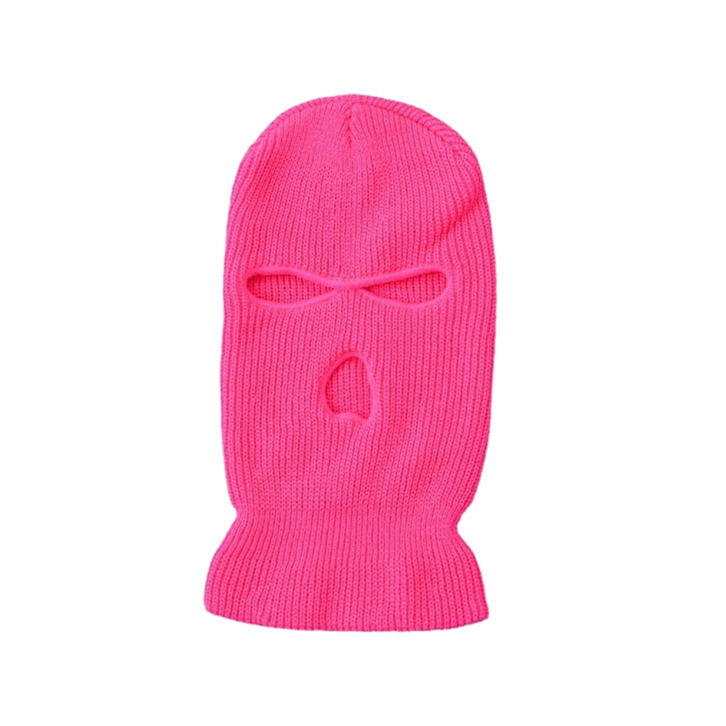 Motorcycle Windproof Full Face Knit Hat - Custom Ski Mask for Men, Warm Wool Balaclava with 3 Holes, Embroidered Winter Ski Mask