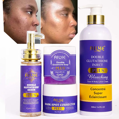 AILKE Glutathione Lightening Body Lotion – Moisturizing & Hydrating for Even Skin Tone and Dark Spot Improvement