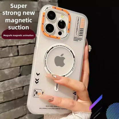 Matte Magnetic Phone Case - Frosted MagSafe Cover with Metal Lens Frame for iPhone 13-17 Pro Max, Air & Wireless Charging