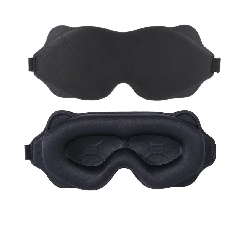 3D Sleep Mask for Eyes — Soft Travel Eye Shade, Light-Blocking Sleeping Aid, Breathable Night Eyepatch