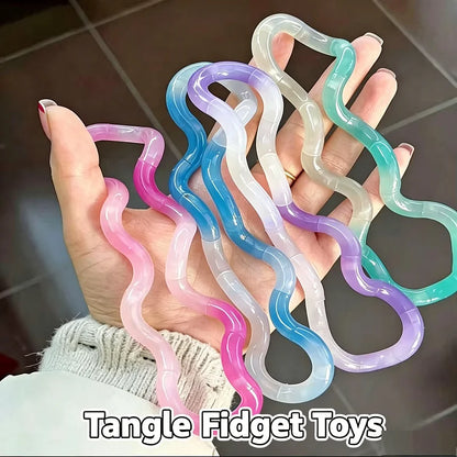Tangle Fidget Rope Toy - Color Changing Stress Relief & Sensory Party Gift