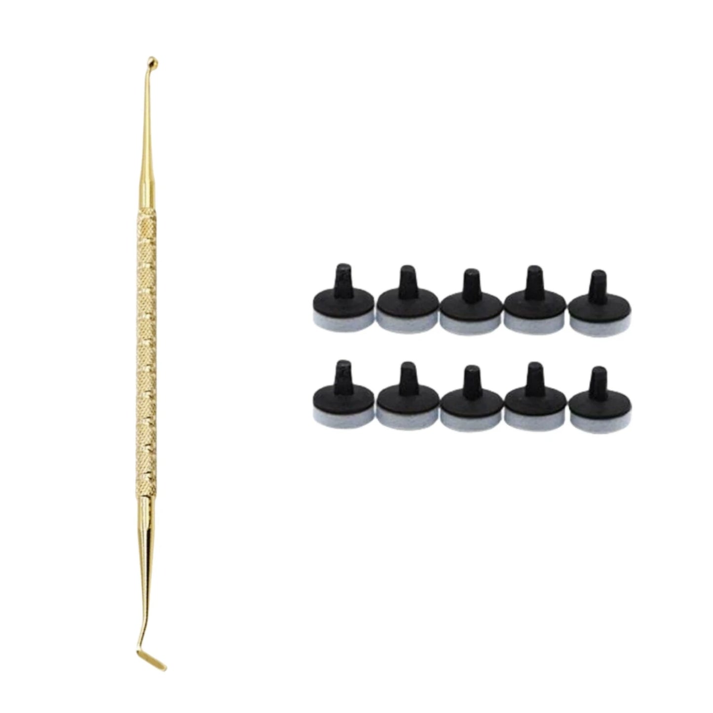 Dental Resin Filling Kit – Composite Light Cure Spatula & Molding Tools Set with Foam Pad Holder for Dentistry Use