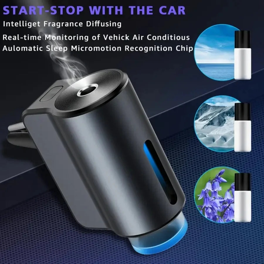 Car Air Freshener with 3 Adjustable Intensity Levels – Portable Aroma Diffuser & Fragrance Perfume
