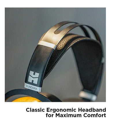 HIFIMAN Sundara Closed-Back Over-Ear Planar Magnetic Headphones - Hi-Fi Sound, Stealth Magnet Design, Wood Ear Cups