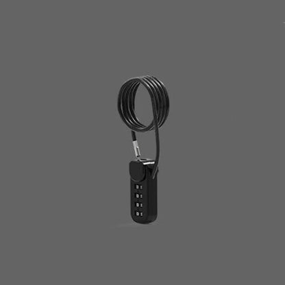 4-Digit Combination Cable Lock – Spring Coil Wire Rope Security Lock for Luggage, Backpack, Suitcase & Drawer Safety