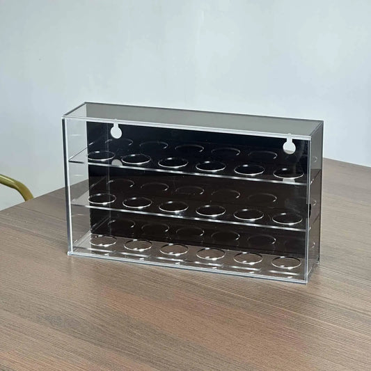 Acrylic Golf Ball Display Case 3-Layer Storage Box – Tabletop Cabinet Rack Holder for Collectors, Sports Memorabilia and Gift Decoration Organizer