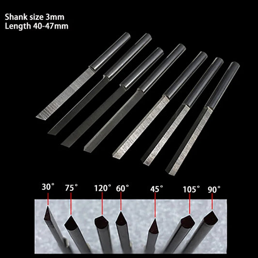 Tungsten Steel Engraving Cutter Set – Pneumatic Graver Jewelry Tools with Triangle & Spatula Blades for DIY Metal Crafting