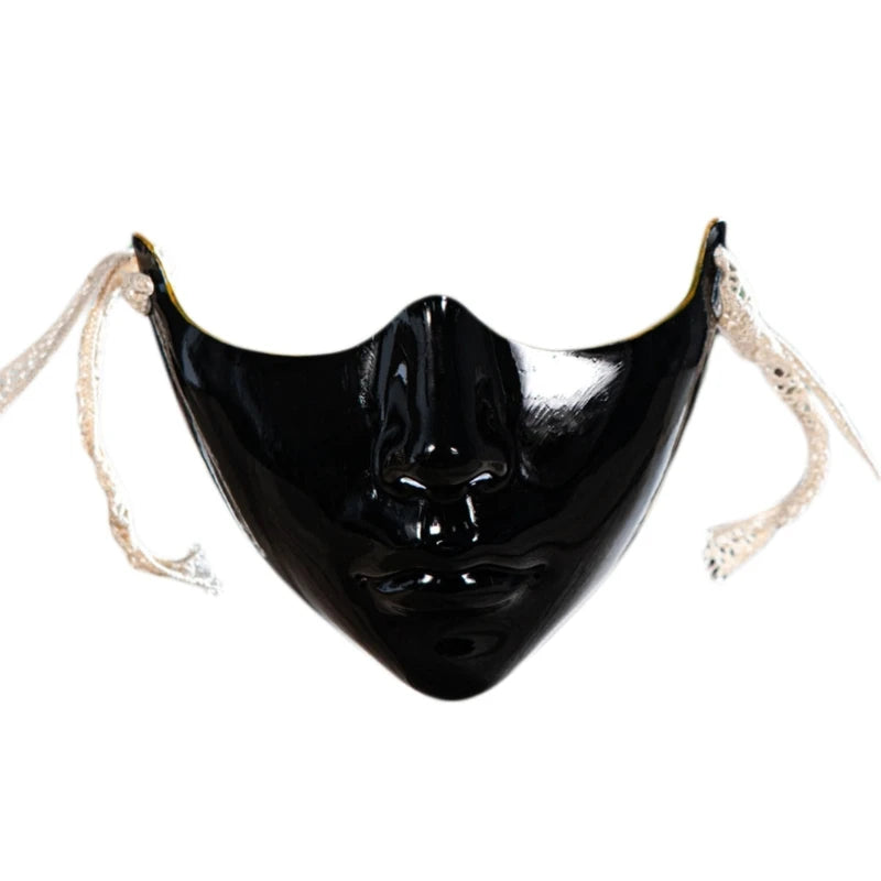 Masquerade Half Face Mask for Men & Women – Cosplay Halloween Eyemask, Costume Eye & Mouth Cover