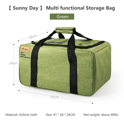 BISINNA Outdoor Camping Storage Bag - 26L/30L/42L Folding Gas Tank & Cookware Organizer with Adjustable Dividers