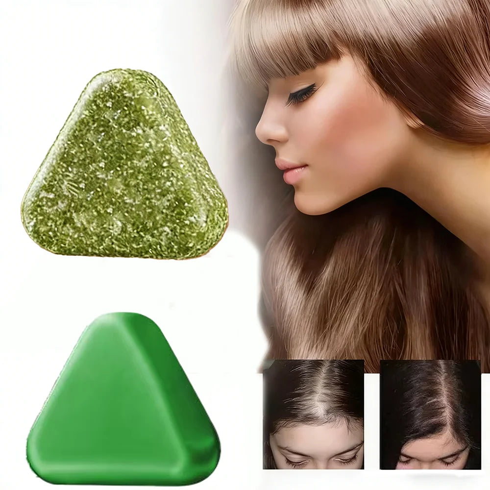 Usman Grass Herbal Shampoo Soap - Handmade Hair Care for Oil Control and Nourishment