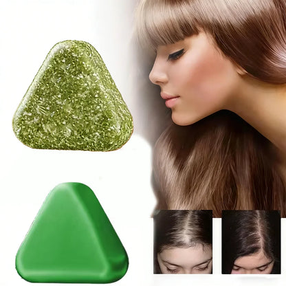Usman Grass Herbal Shampoo Soap - Handmade Hair Care for Oil Control and Nourishment