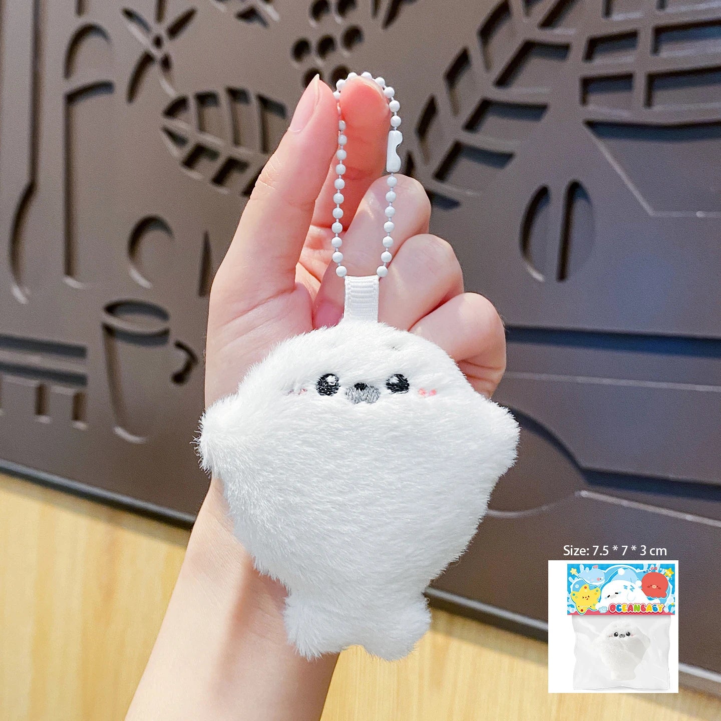 Cute Baby Seal Plush Keychain - Cartoon Doll Bag Pendant & Adorable Gift Accessory