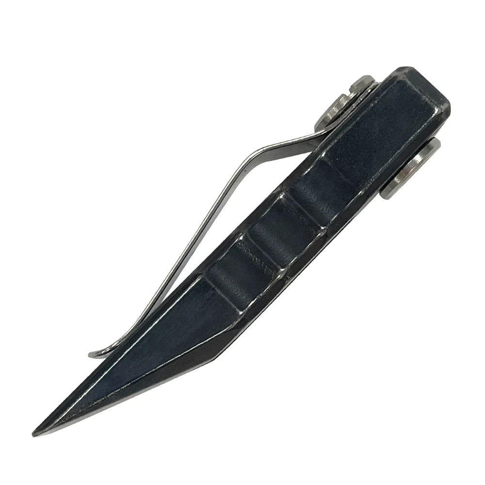 Stainless Steel Tactical Pry Bar - Outdoor Camping EDC Pocket Tool with Match Clip