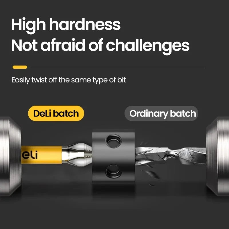 5PCS High Hardness Magnetic Phillips Drill Bit Set, Non-Slip Cross Head Screwdriver Bits 25–150mm for Electric Drill & Hand Tools