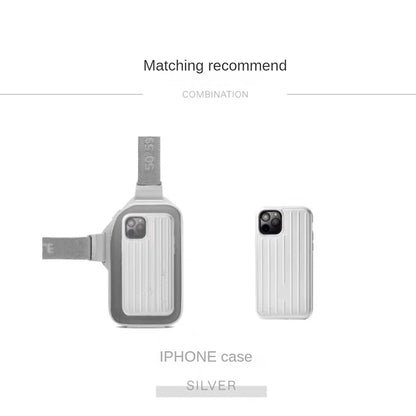 2025 RMWA Light Luxury Single-Shoulder Crossbody Bag — Vertical Aluminum-Magnesium Alloy Travel Bag, Silver Stylish Luggage