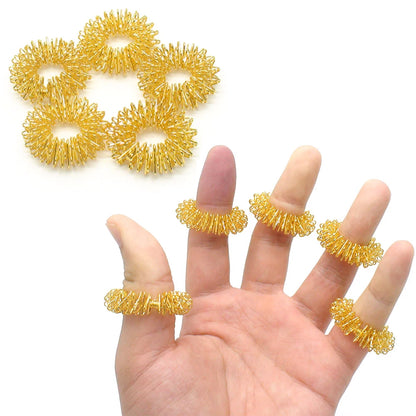 9pcs Hand & Foot Magnetic Therapy Spiky Massage Balls – Acupressure Trigger Point Pain Relief Pocket Massager